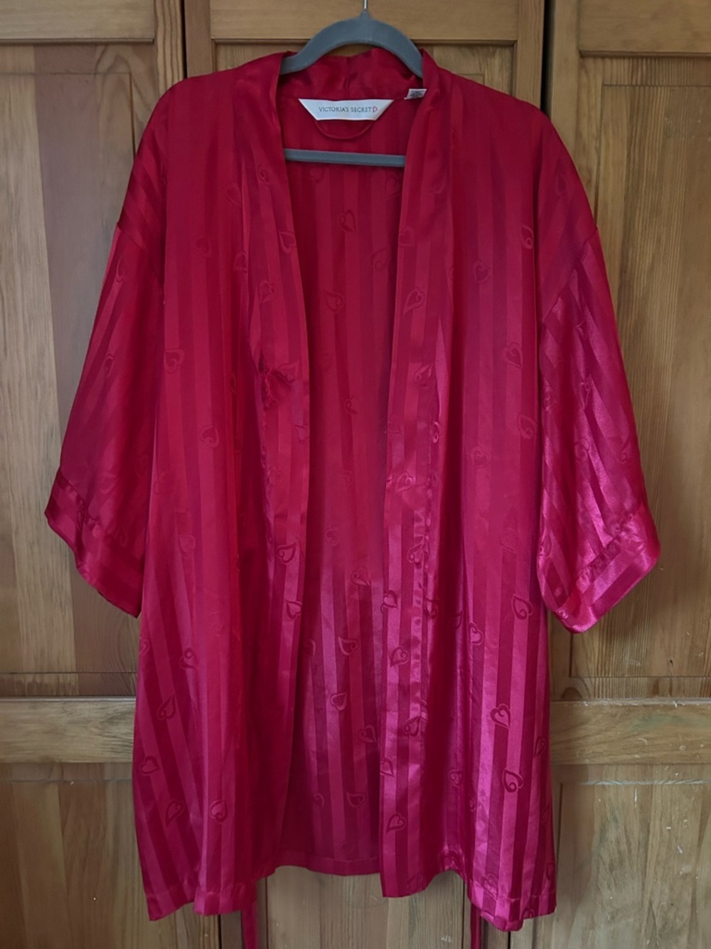 Victoria's Secret Red Satin Kimono Robe
